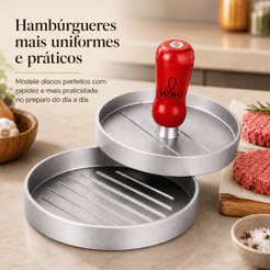 Molde De Hamburguer Caseiro Artesanal Multiuso 12cm