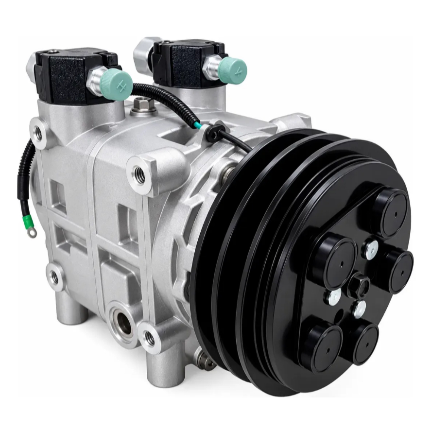 Compressor Ônibus Tm31 Polia 2a 158mm 24v 4 Furos Passantes — imagem 2 de 2