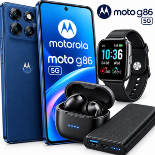 Celular M0T0 G86 5G NFC 256GB 8GB RAM+16GB Ram 50MP + Powerbank + Fone Bluetooth + Relógio Smartwatch