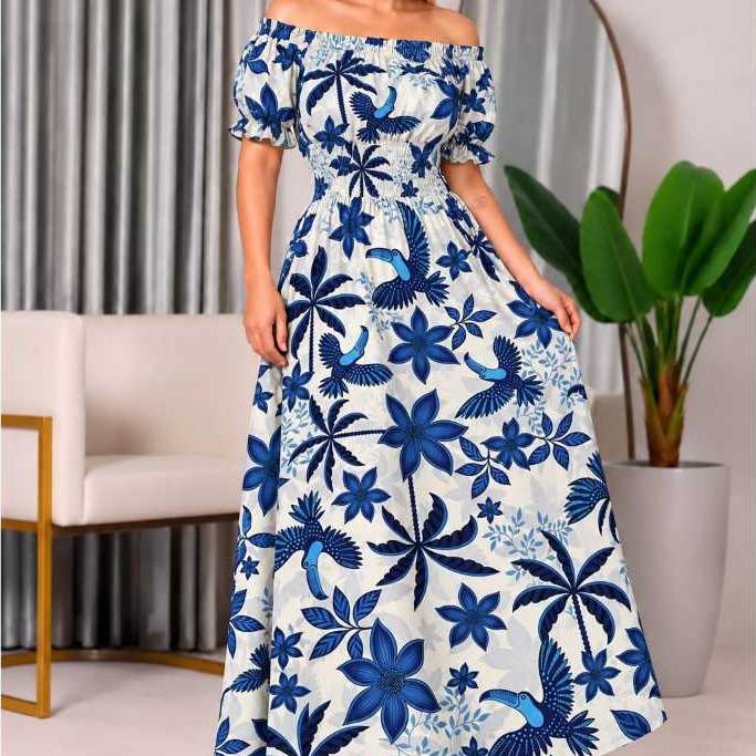 Vestido Longo com Mangas e Cintura com Elástico, Confortável– Veste do 38 ao 40 em Varias Cores