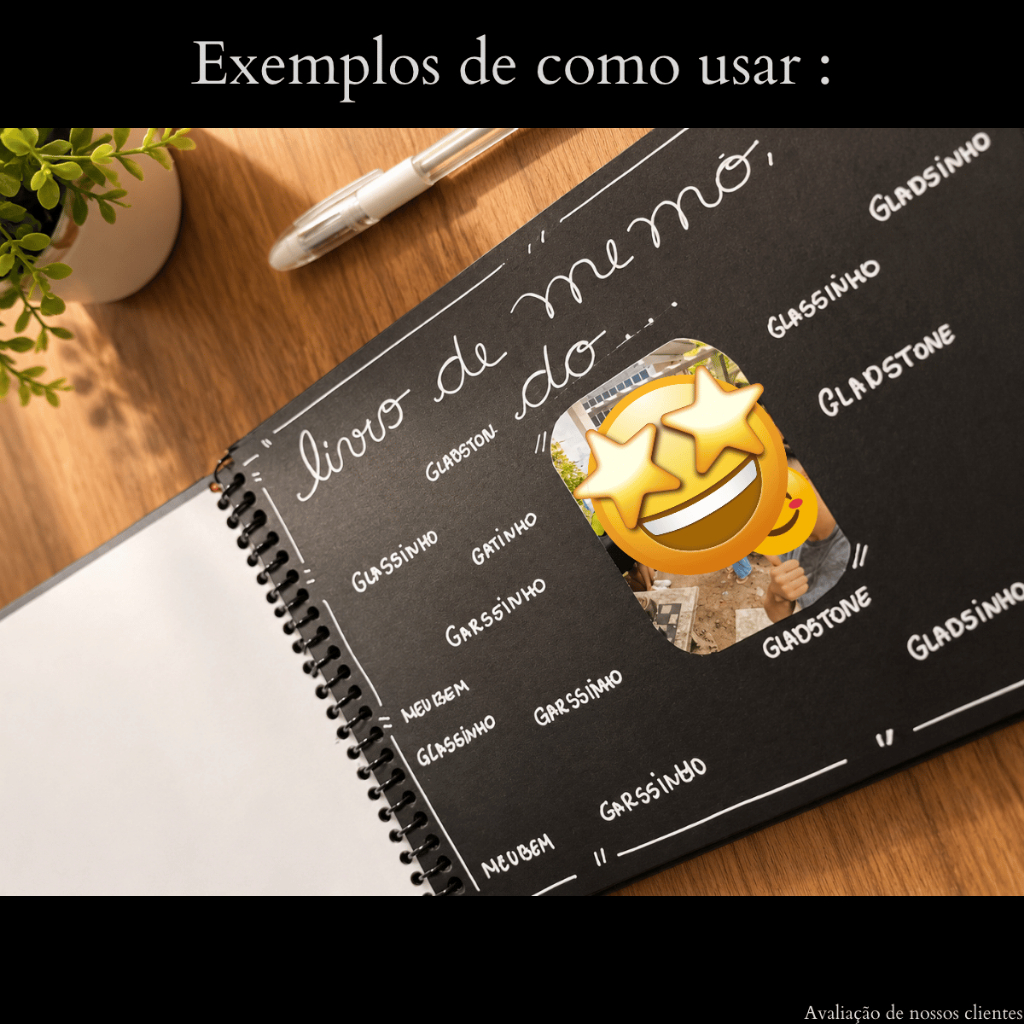 Scrapbook Album de Fotos Preto Colagem A5 Caderno Livro Presente — imagem 2 de 2