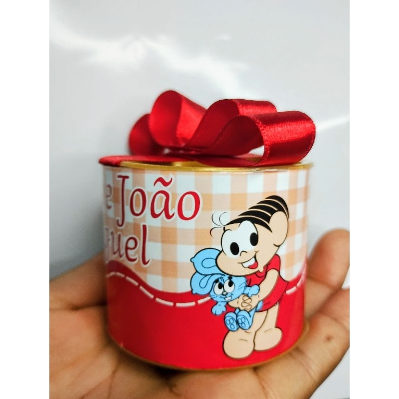 Kit Tubolatas Personalizadas 5x6 Lembrancinhas para aniversário infantil - Turma da Mônica/ Chá de bebê/ aniversário.
