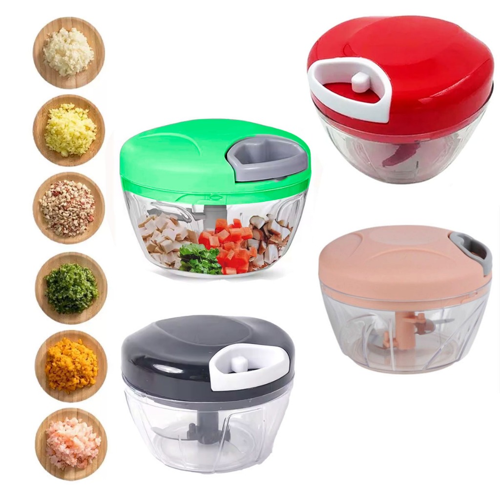 Mini Processador E Triturador De Alimentos Manual 3 Laminas