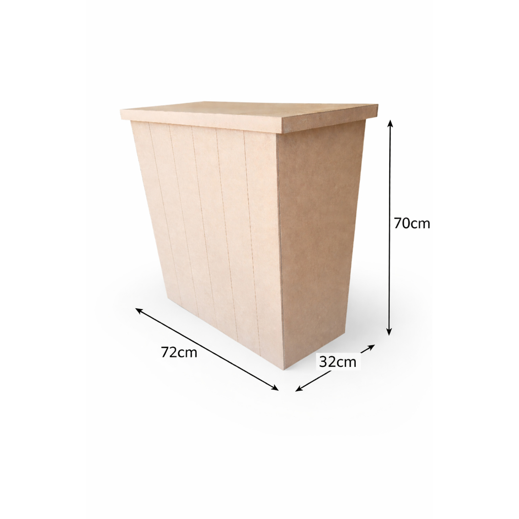 mesa ripada bomb e cômoda fake de madeira MDF para decoração de festa ou mesinha de quarto em Oferta na Shopee