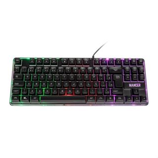 Teclado Gamer Mancer Veyra, Rainbow, ABNT2, Preto, MCR-VYRA-RBW01 em Oferta na Shopee