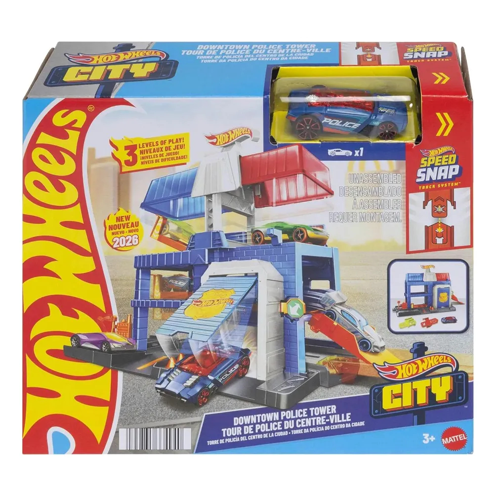 Hot Wheels City Downtown Police Tower - Mattel Jhl74