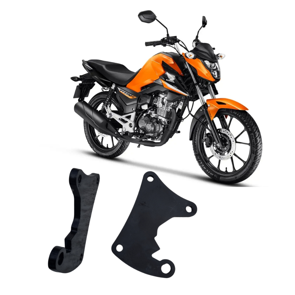 Adaptador Suporte Da Pinça Discão 320 Mm Titan 150 160 Cbs