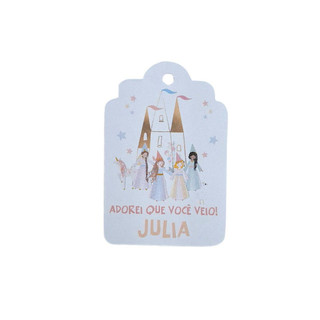 Tag de Agradecimento Princesas Meri Meri Reino Encantado Era Uma Vez Lembrancinhas Aniversário