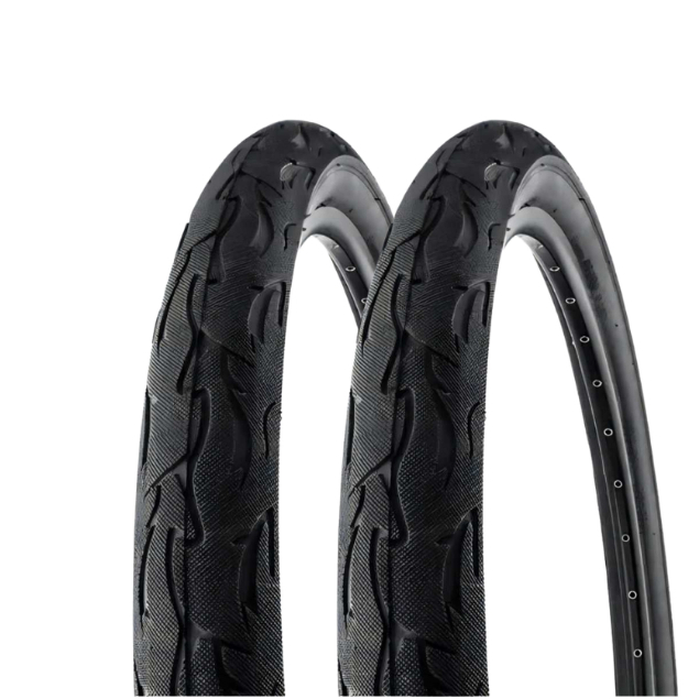 Par de Pneu 26 x 2.125 Flame Vee Rubber slick com arame aro 26 bike manobra VRB287 preto