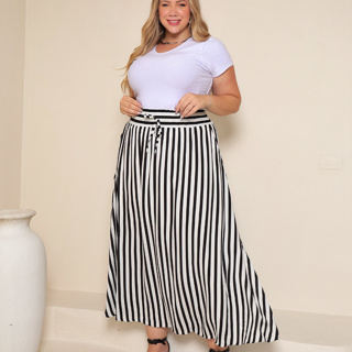 Saia Longa Feminina Viscolinho Moda Evangélica Casual Básica Inverno Cintura Alta Com Bolso e Fenda Lateral em Oferta na Shopee