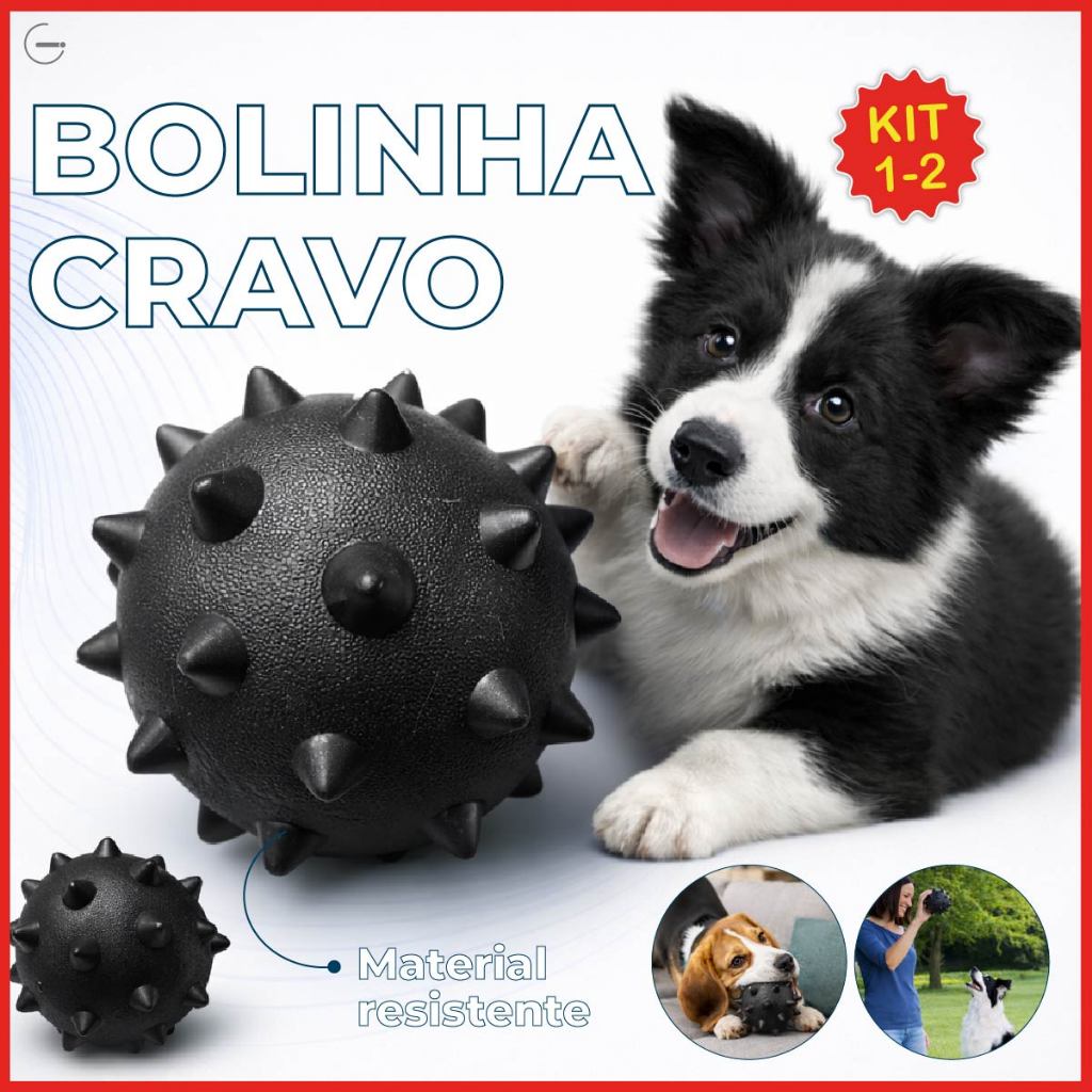 Bolinha Cravo para Cachorro Estímulo e Alívio de Estresse com Saúde Bocal Variade de Tamanhos em Oferta na Shopee