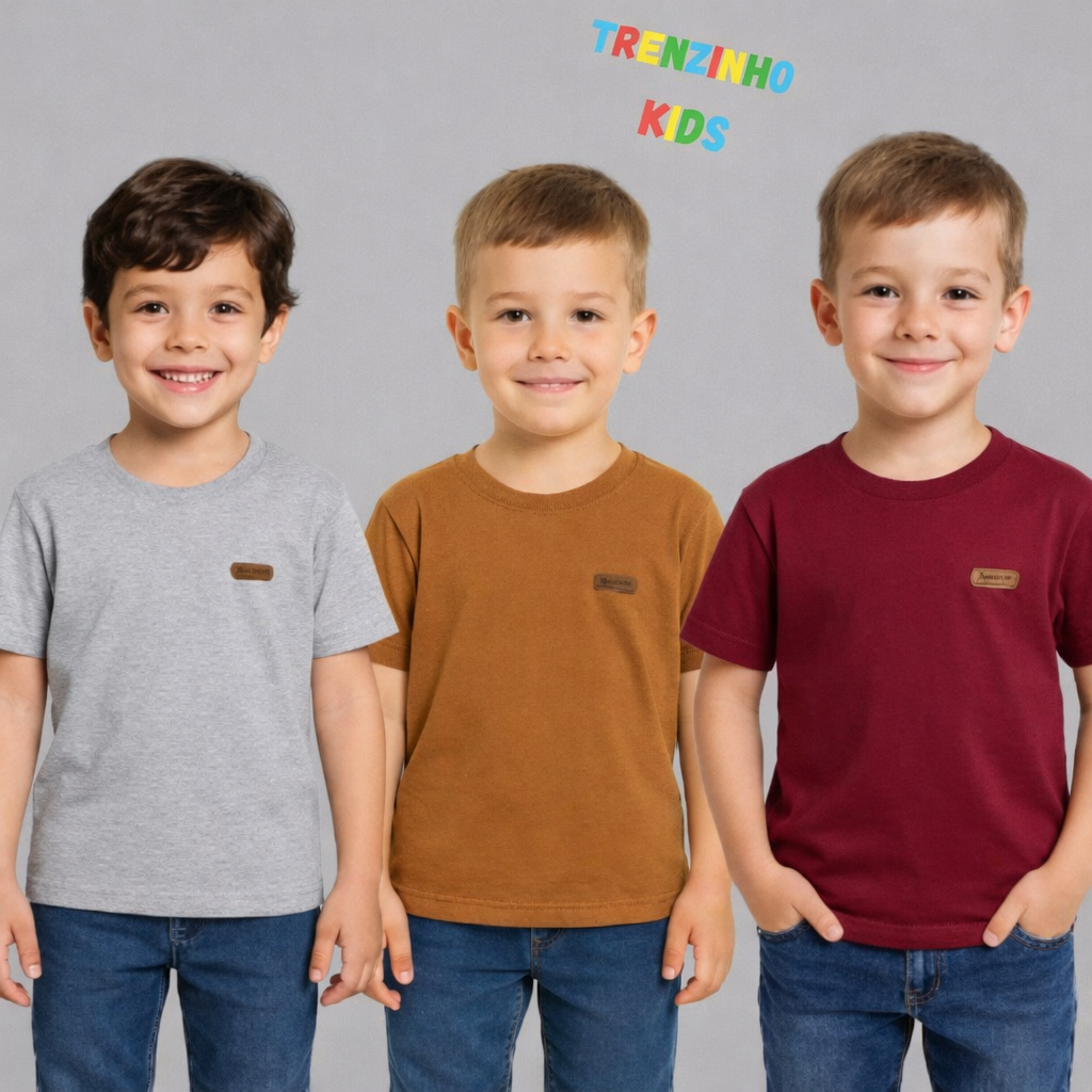 Conjunto Infantil Masculino Camisa e Shorts Roupa Menino Verão 2 Peças Sortidos
