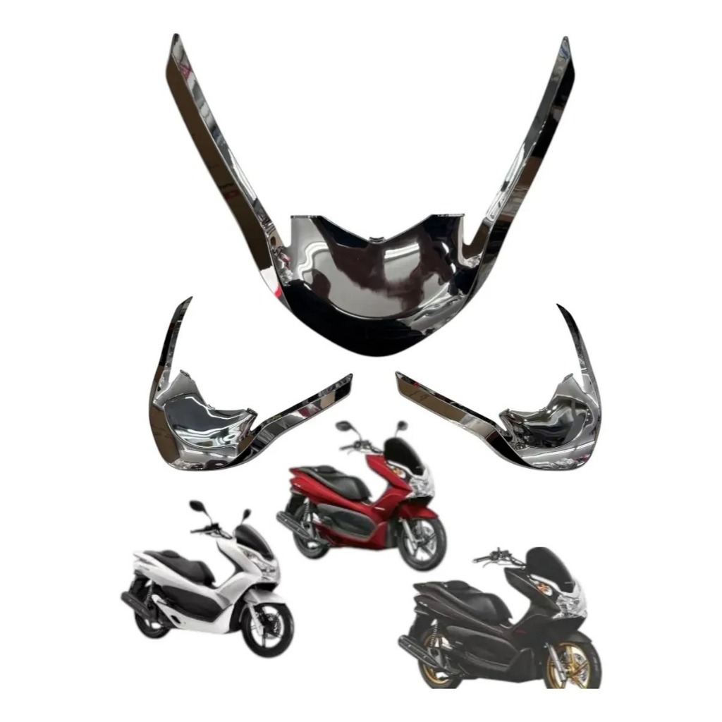 Carenagem Farol V Cromado Moldura PCX 150 2014 2015