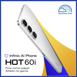 Celular Smartphone Infinix HOT 60i Dual Chip 4G Tela 6,7 pol. 4GB + 4GB RAM 256 GB em Oferta na Shopee