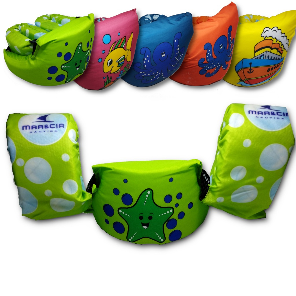 Boia de Braço Infantil Verde Até 30kg – Flutuador Seguro para Crianças Ideal para Piscina e Praia