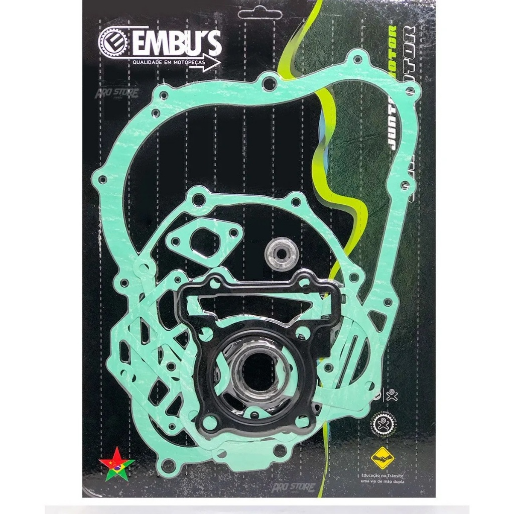 Jg Juntas Motor Yamaha FAZER 150 2014 Em diante - FACTOR 150 Todos - XTZ 150 CROSSER Todos.