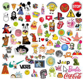 Kit 75 Adesivos Variados em Vinil Resistente à Água Ideal P/ Personalizar Objetos e Superfícies lisas em Oferta na Shopee