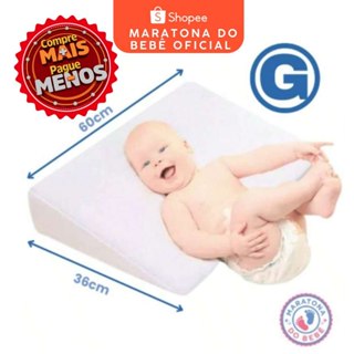 Travesseiro Anti Refluxo para Berço AMERICANO Cama Rampa Enchimento + 1 Fronha Lavável em Oferta na Shopee