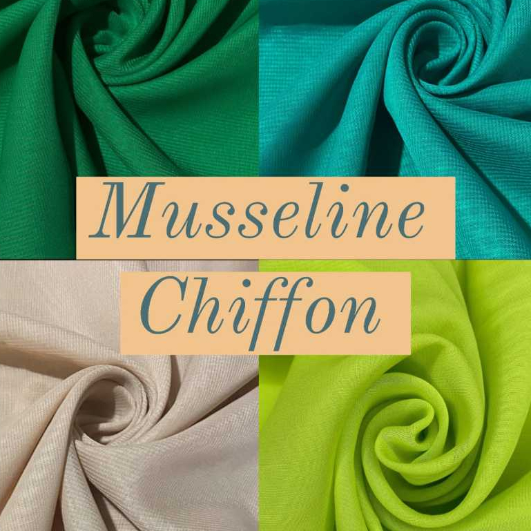 TECIDO MUSSELINE, CHIFFON (1M X 1,50M)