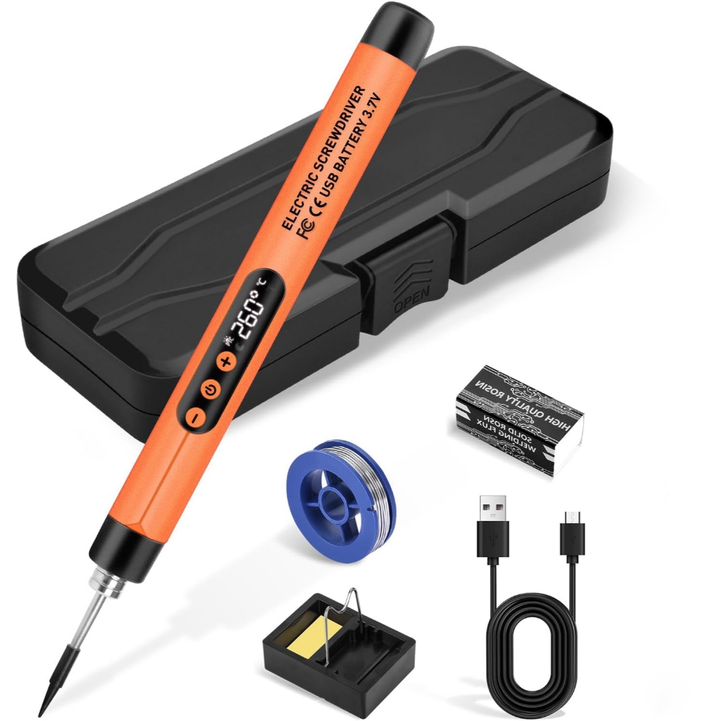 Ferro Para Solda Com Bateria De Lítio Cabo Usb 260-420°c 5v