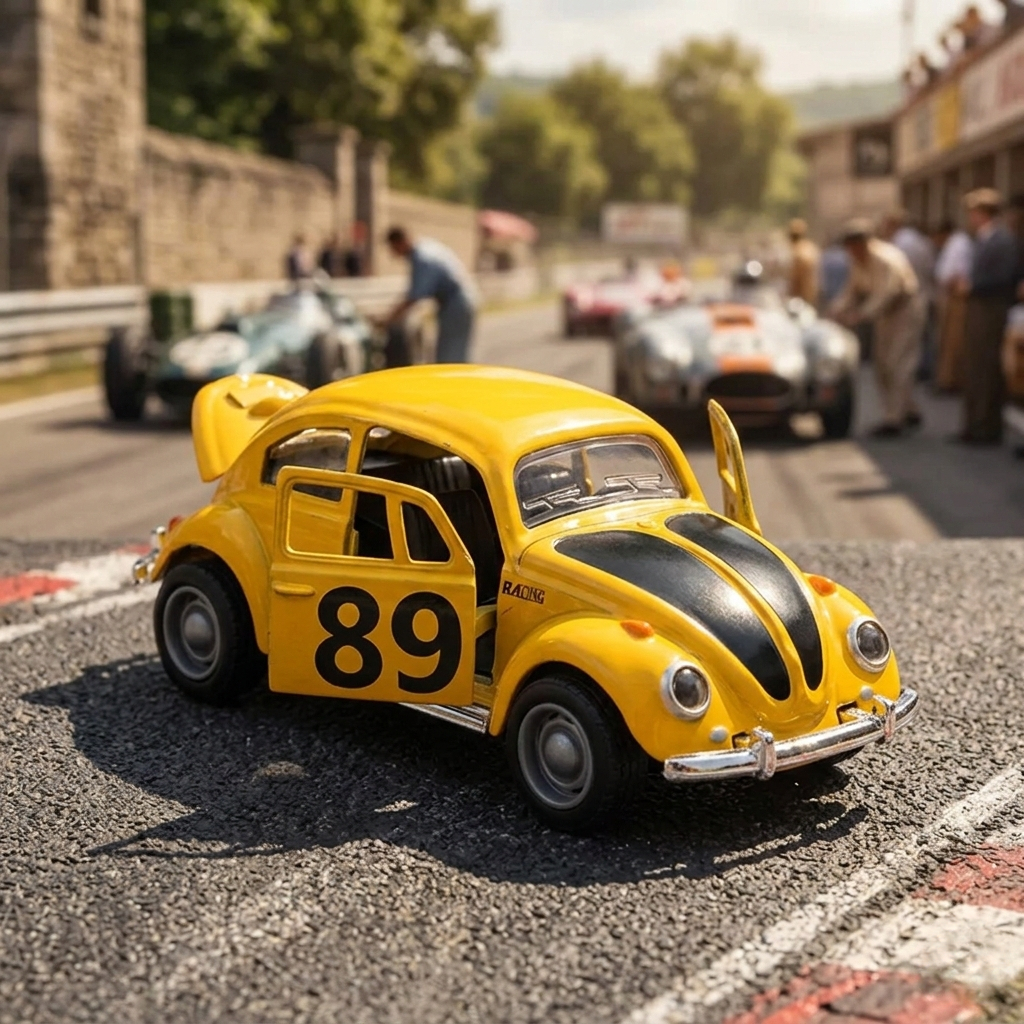 Carrinho De Ferro Colecionador Fusca Personalizado Miniatura Fusquinha Abre Portas Fricção Antigo