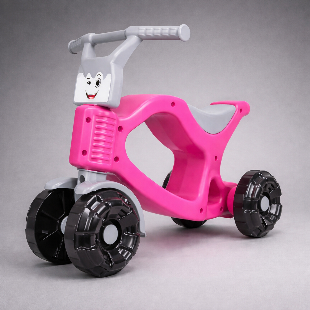 Bicicleta Bicicletinha Infantil de Equilíbrio Bikebaby Rosa - Calesita