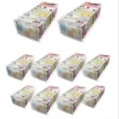 Kit com 10 Colmeias Organizadoras de Gavetas com 9 Divisórias tamanho P – PVC e TNT – 40x14x10cm