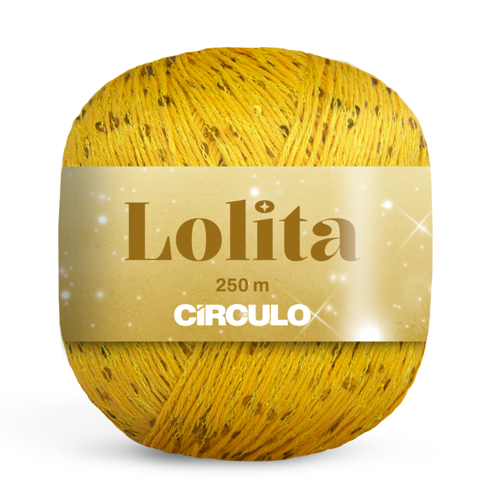 Fio Lolita Circulo Com Lantejoulas Brilho Confortavel Croche Trico em Oferta na Shopee