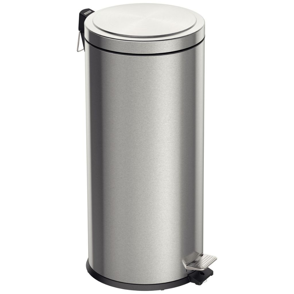 20189  Lixeira 30 litros com Pedal Tramontina Brasil Plus Inox com Acabamento Acetinado e Balde Interno 30 L