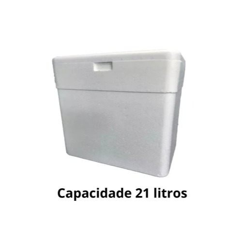 CAIXA TÉRMICA DE ISOPOR 21 LITROS 433 x 243 x 398