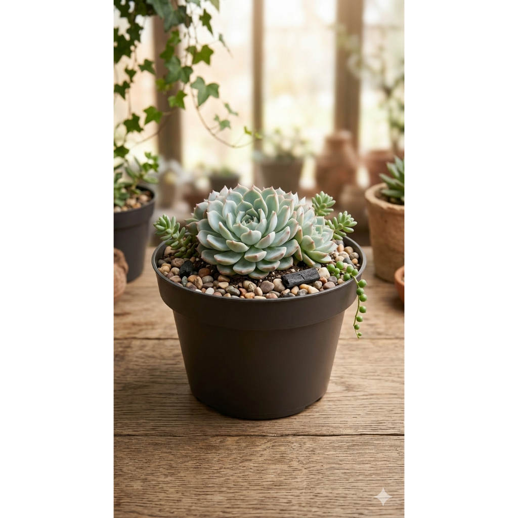 Kit Vasos Plástico Pote 11cm 430ml Resistente para Jardim Hortas Plantas Flores Suculentas