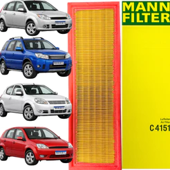 Filtro De Ar Mann Original C4151 Ford Ecosport Fiesta Ka