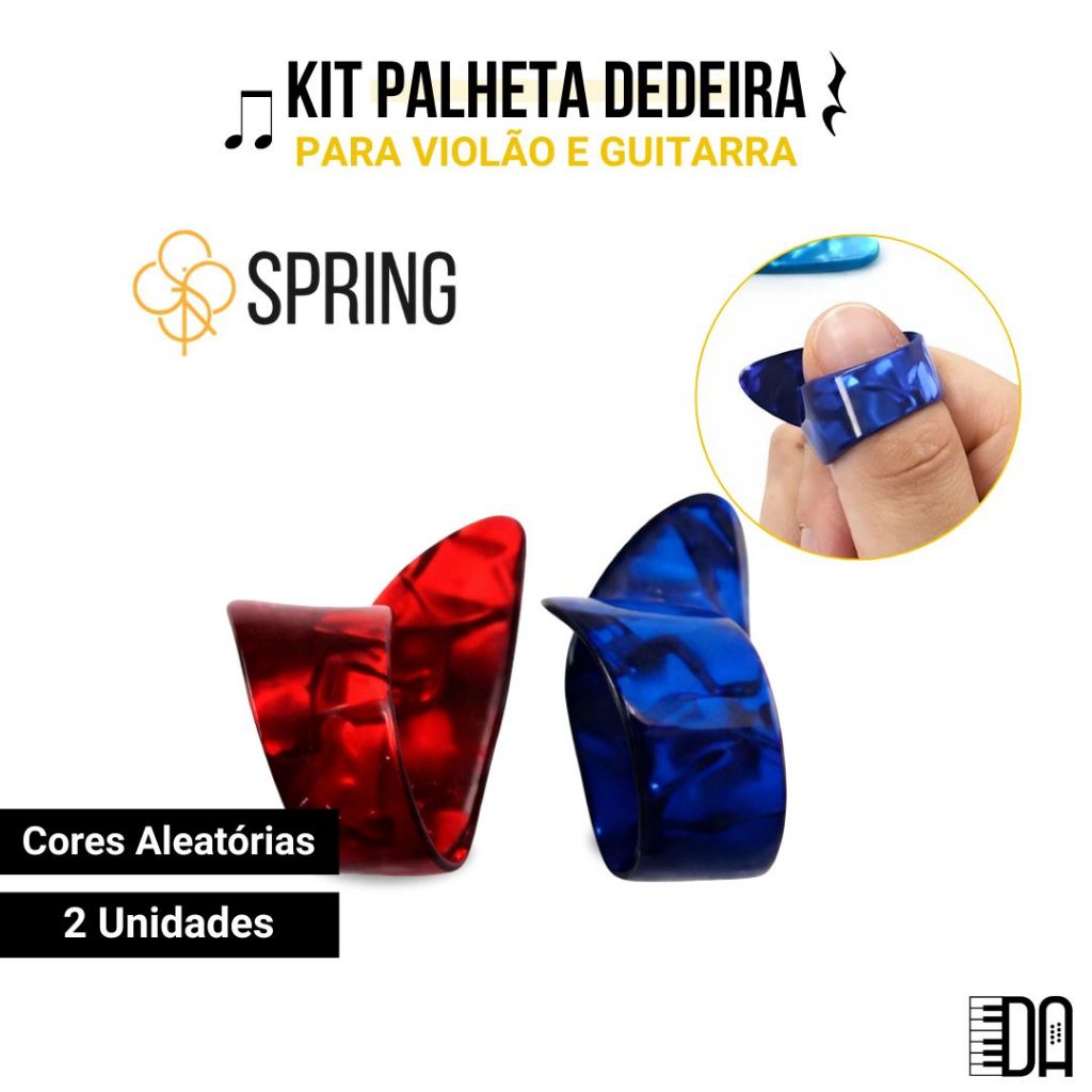 Kit 2 a 6 Palheta Dedeira para Violão Guitarra Viola PHX Shell Profissional Spring