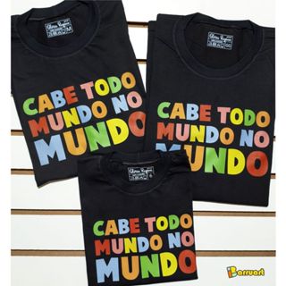Camiseta Cabe todo mundo no mundo Síndrome de Down Camisa Inclusão da pessoa especial em Oferta na Shopee