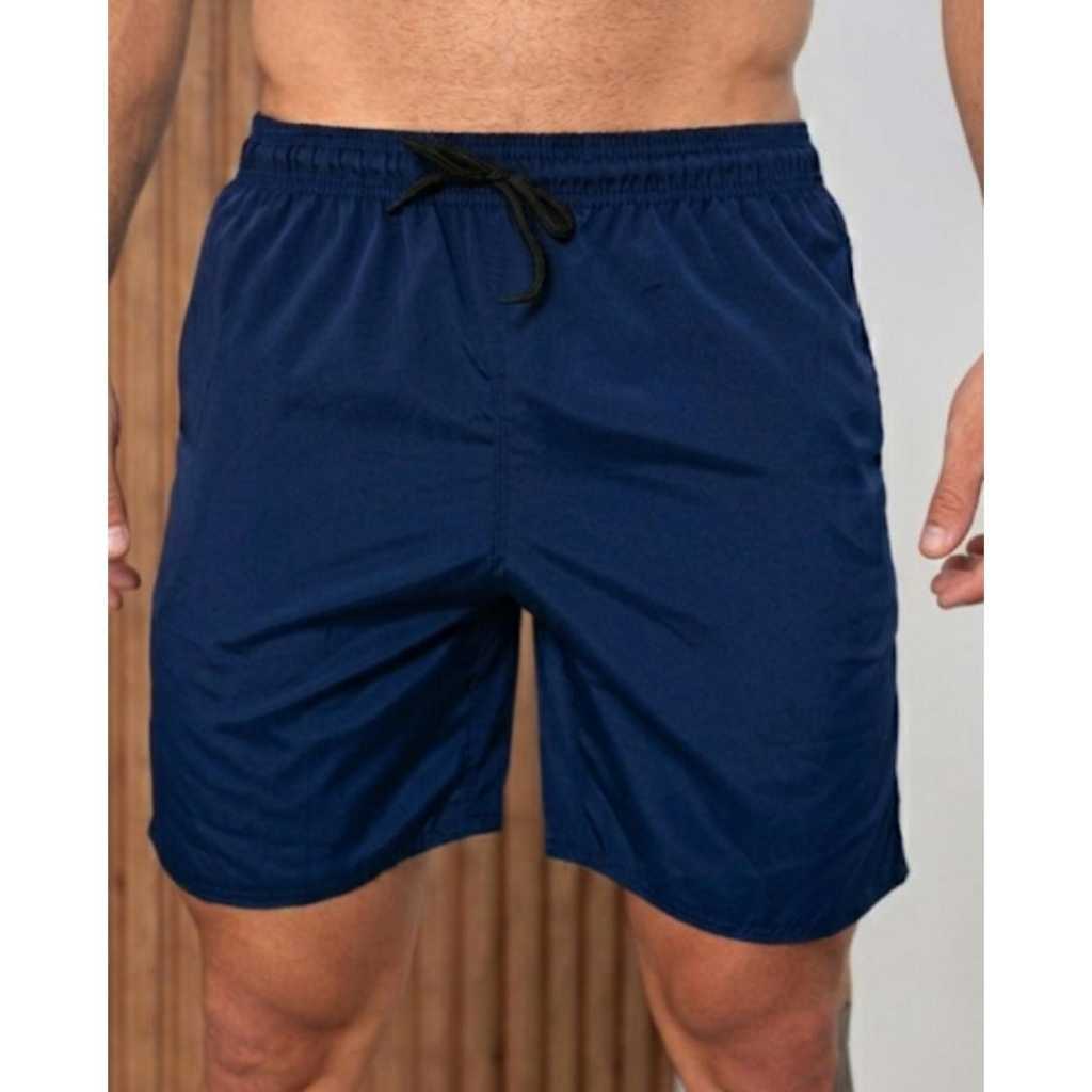 Bermudas Tactel nas cores Azul Preto e Cinza tamanhos M G GG em Oferta na Shopee