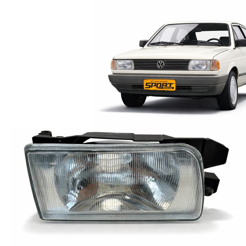 Farol Para VW Gol 1991 a 1994 Lente Vidro Direito/esquerdo em Oferta na Shopee