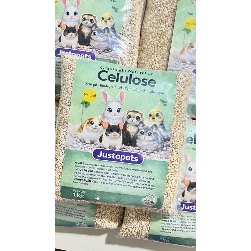 Substrato de Celulose | Sabugo de Milho | JustoPets em Oferta na Shopee