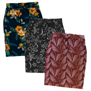 Kit 3 Saias Estilosa Estampadas Moda Evangélica com bolsos! em Oferta na Shopee