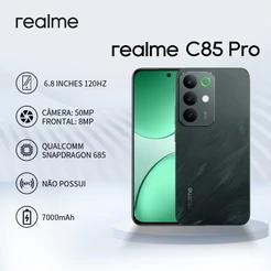 Celular Realme C85 Pro 4G, Bateria 7000mAh, Tela AMOLED 6.8", Câmera 50MP, Versão Global Original