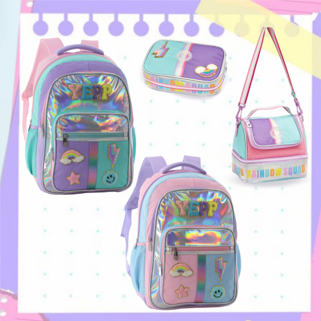 2026 Nova Kit - Mochila Feminina Escolar Juvenil + Lancheira + Estojo - 8209kit+