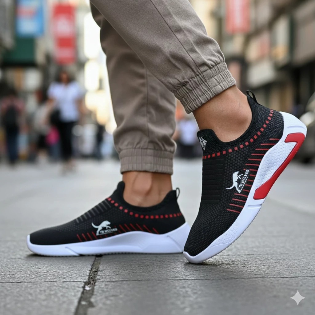 Tênis masculino meia Slip-on Sem Cadarço Leve, calce facil antiderrapante leve