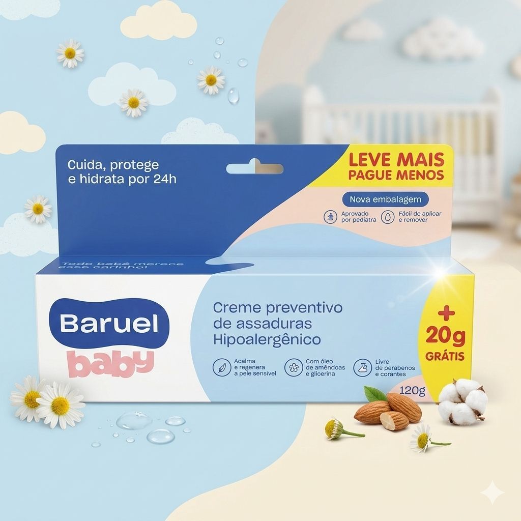 CREME DE ASSADURAS BARUEL BABY/XUXINHA 120g /1unidade