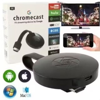 Chromecast G2 4K Ultra HD Para Transmissão De TV De Alta Definição Google Miracast em Oferta na Shopee