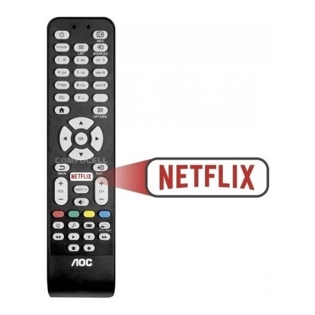 Controle AOC Smart AOC C/netflix 7463 8050 2 Pilhas — R$ 14,50 em Shopee