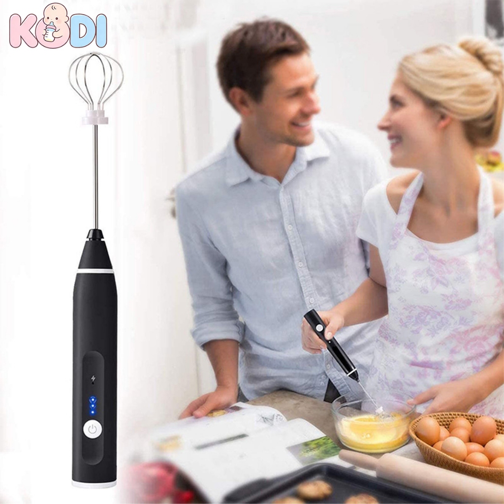 Kit2 Mini Batedor Misturador Mixer Elétrico para Bebidas Leite Café Clara de Ovos 2 EM 1 Utensílios de Cozinha--M2
