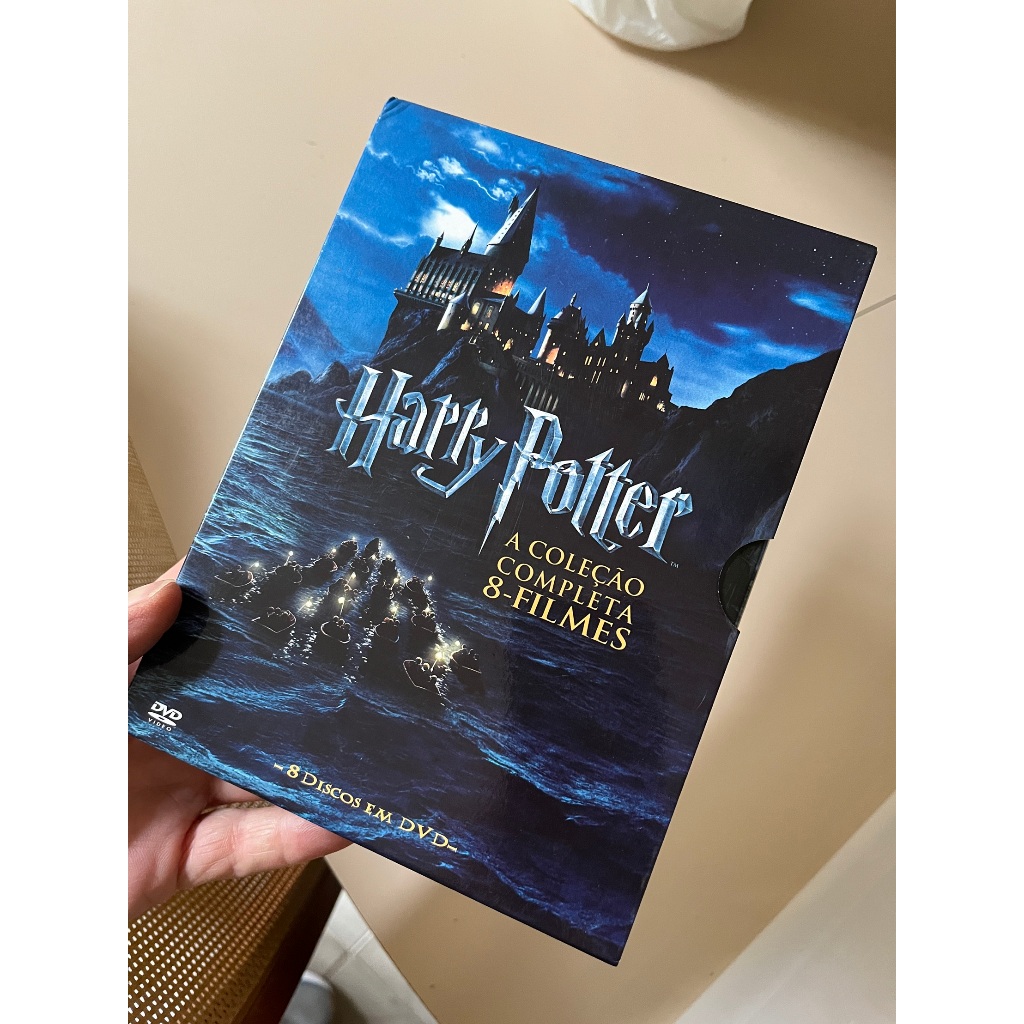 box serie completa com 8 filmes do Harry Potter 8 discos Dvds original