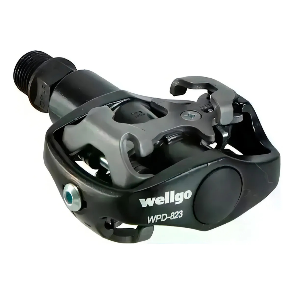 Pedal De Plataforma Clip Para Bicicleta Wellgo Wpd-82 Preto