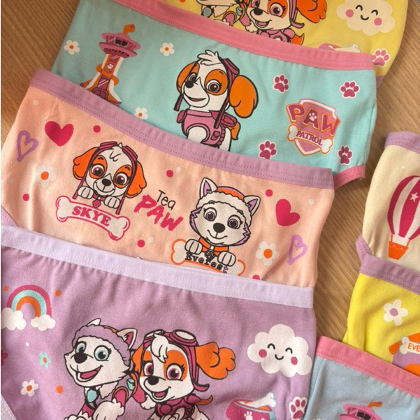 Calcinha Infantil de Algodão Kit com 3 Patrulha Canina Menina Qualidade Premium Confortaveis Skye em Oferta na Shopee
