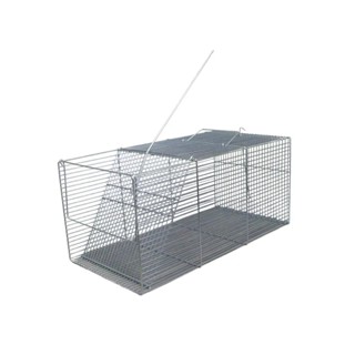 Armadilha Capturar Gatos Gambás Coelhos Animias De Remoção Uso Veterinario Porta Automática AÇO em Oferta na Shopee