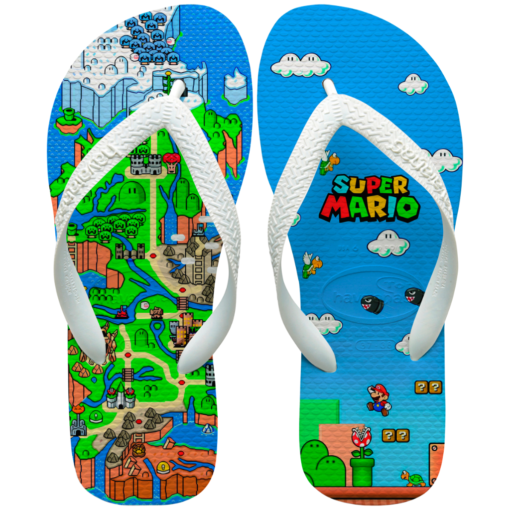 Chinelo Personalizado Havaianas Mario Bros Gamer Classico